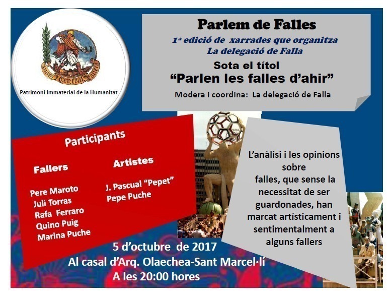 I Edición charlas de delgación de Falla