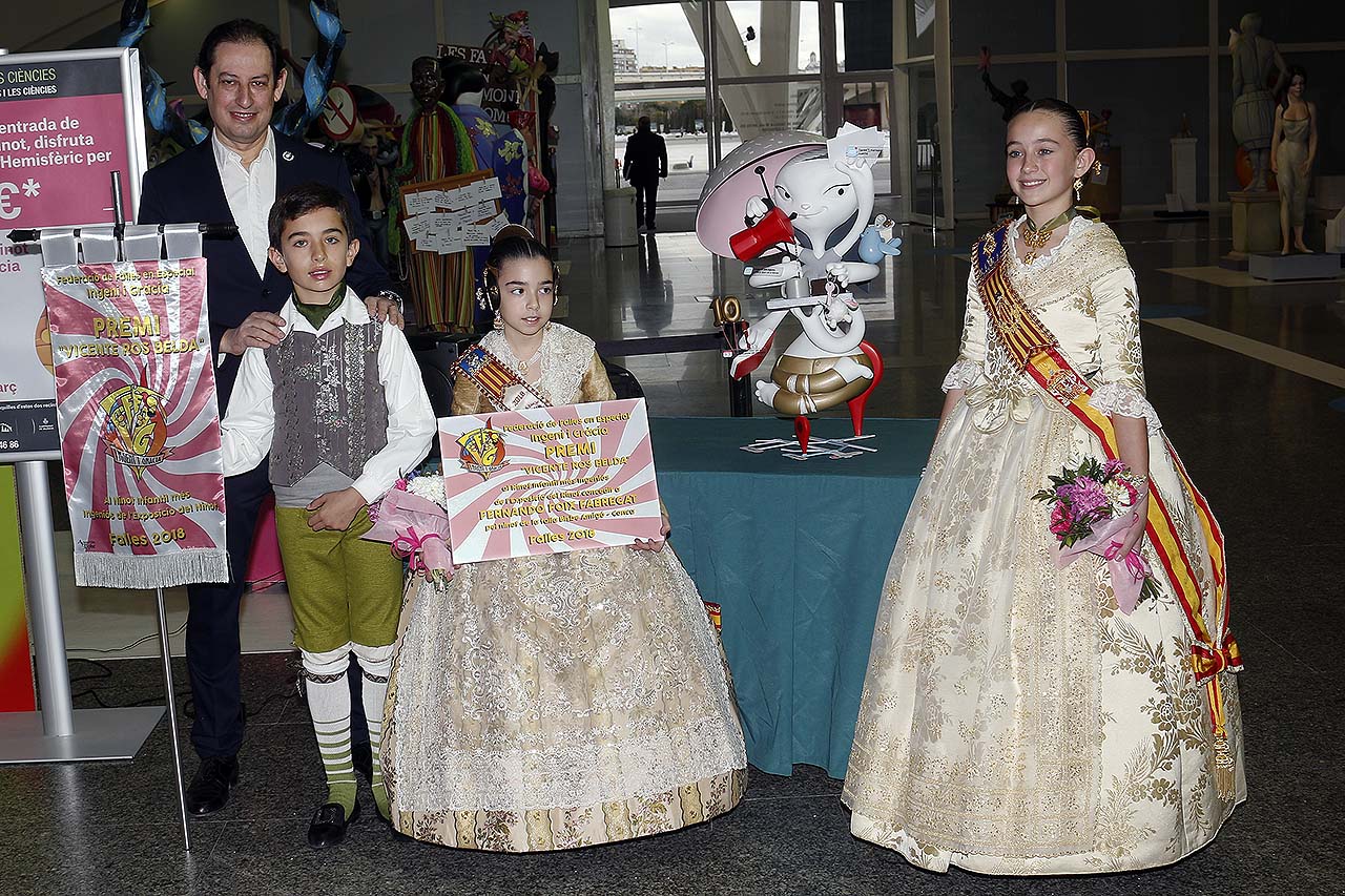 Entrega del Premio Ros Belda a fallas infantiles