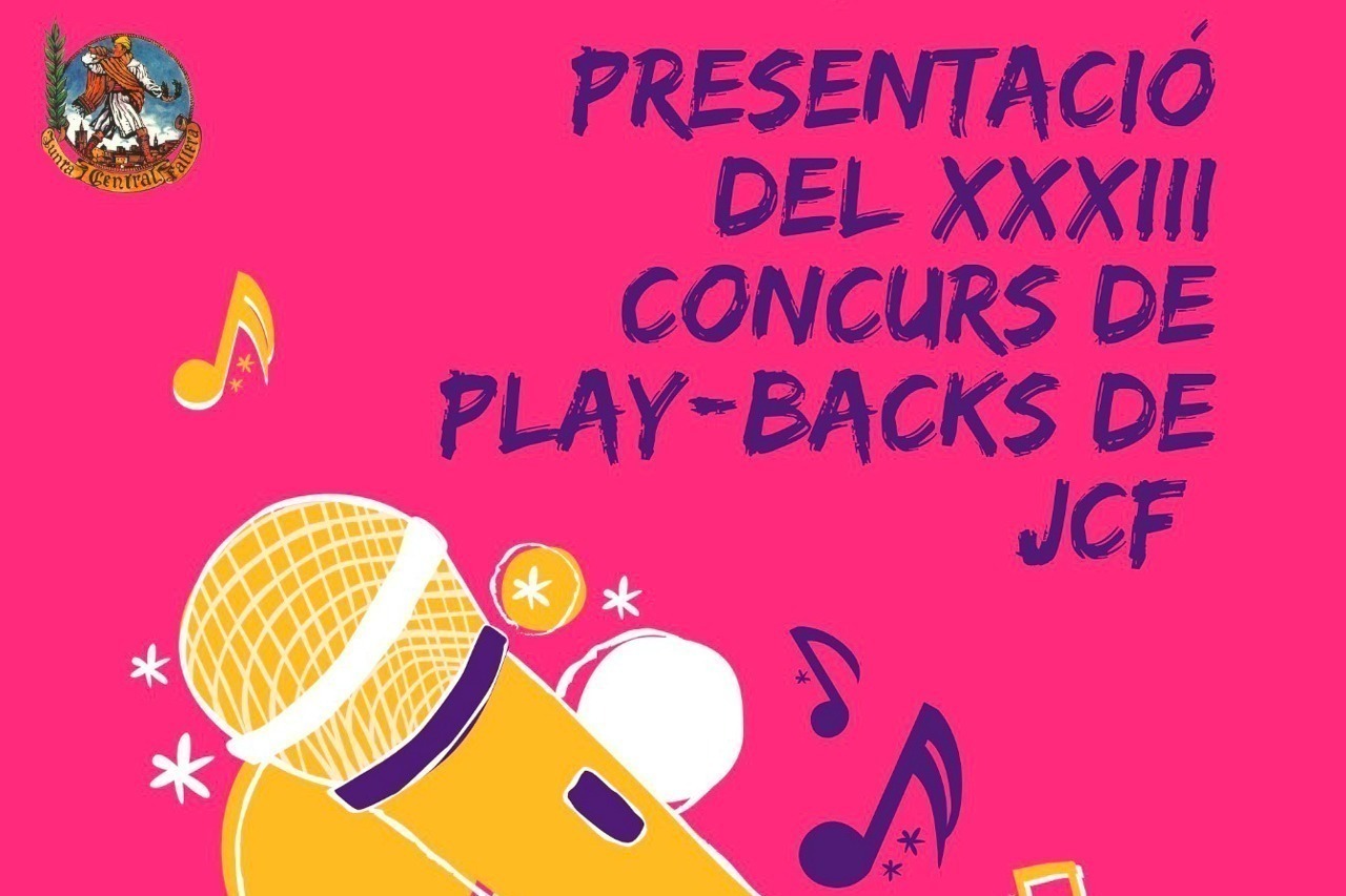 Presentación del XXXIII concurso de play-backs de JCF