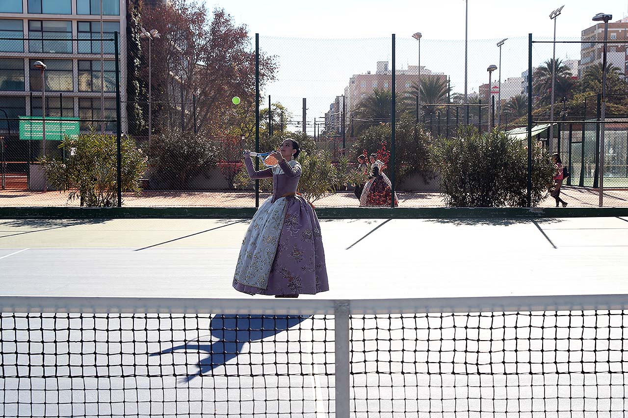 La falla San Ignacio de Loyola consigue el primer Trofeo Fallera Mayor Tenis JCF