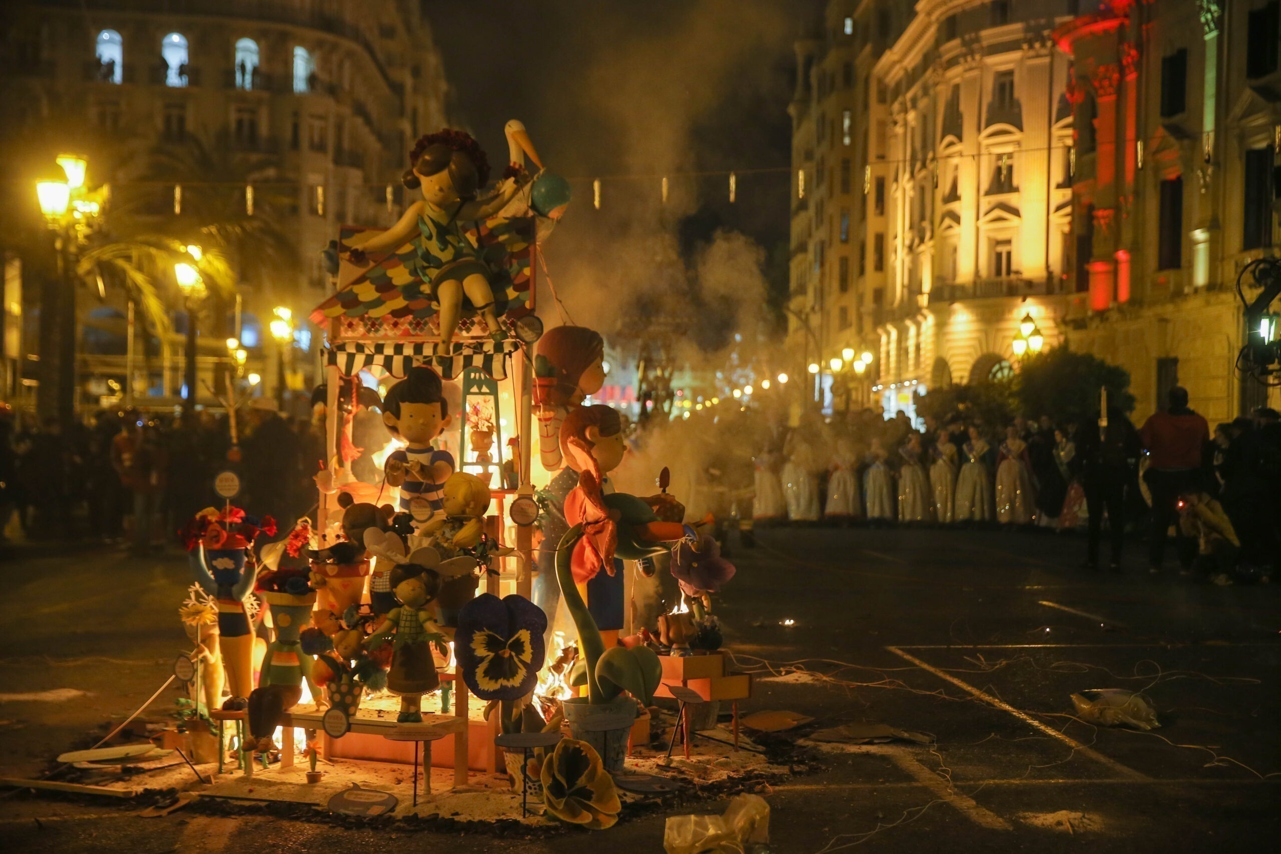 Las cenizas de la «Paradeta de Flors nº 14»