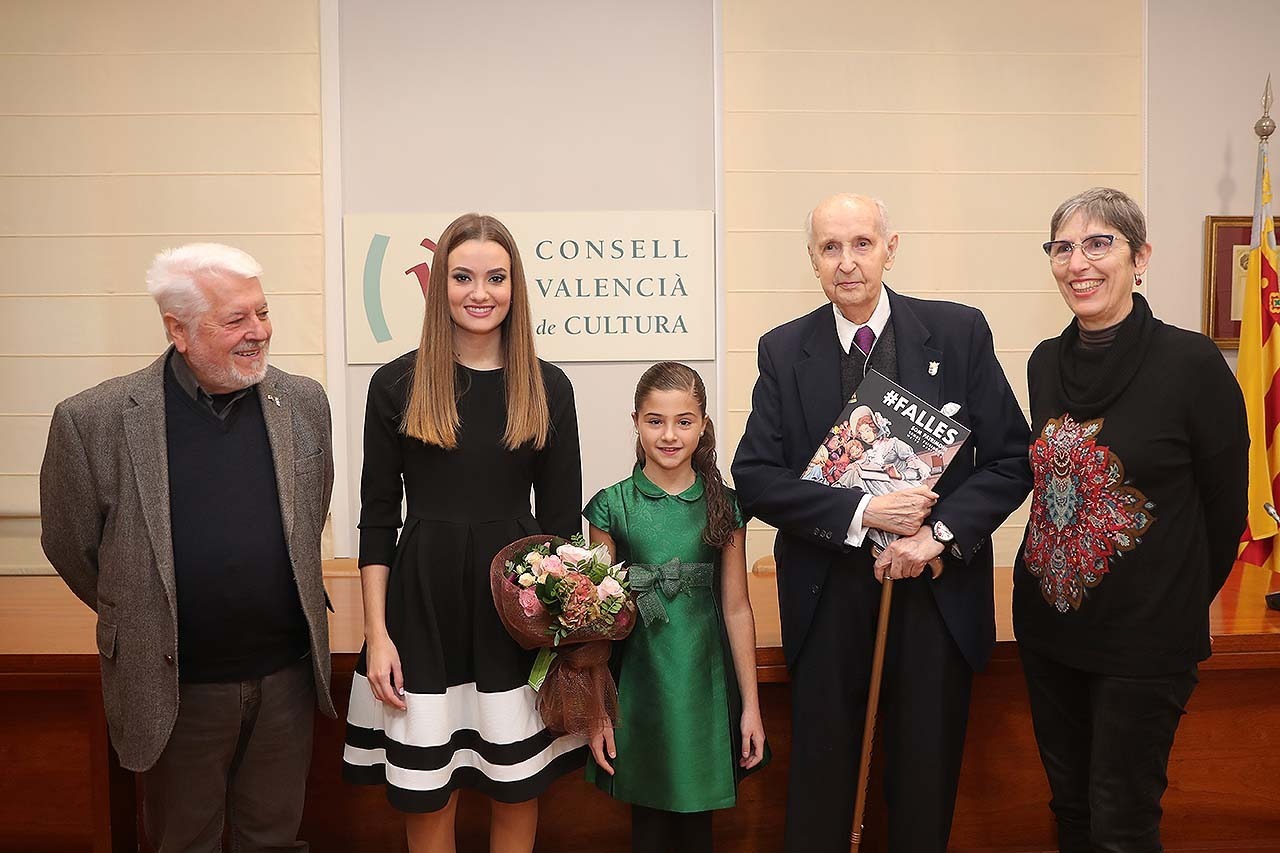 Las Falleras Mayores visitan el Consell Valencià de Cultura