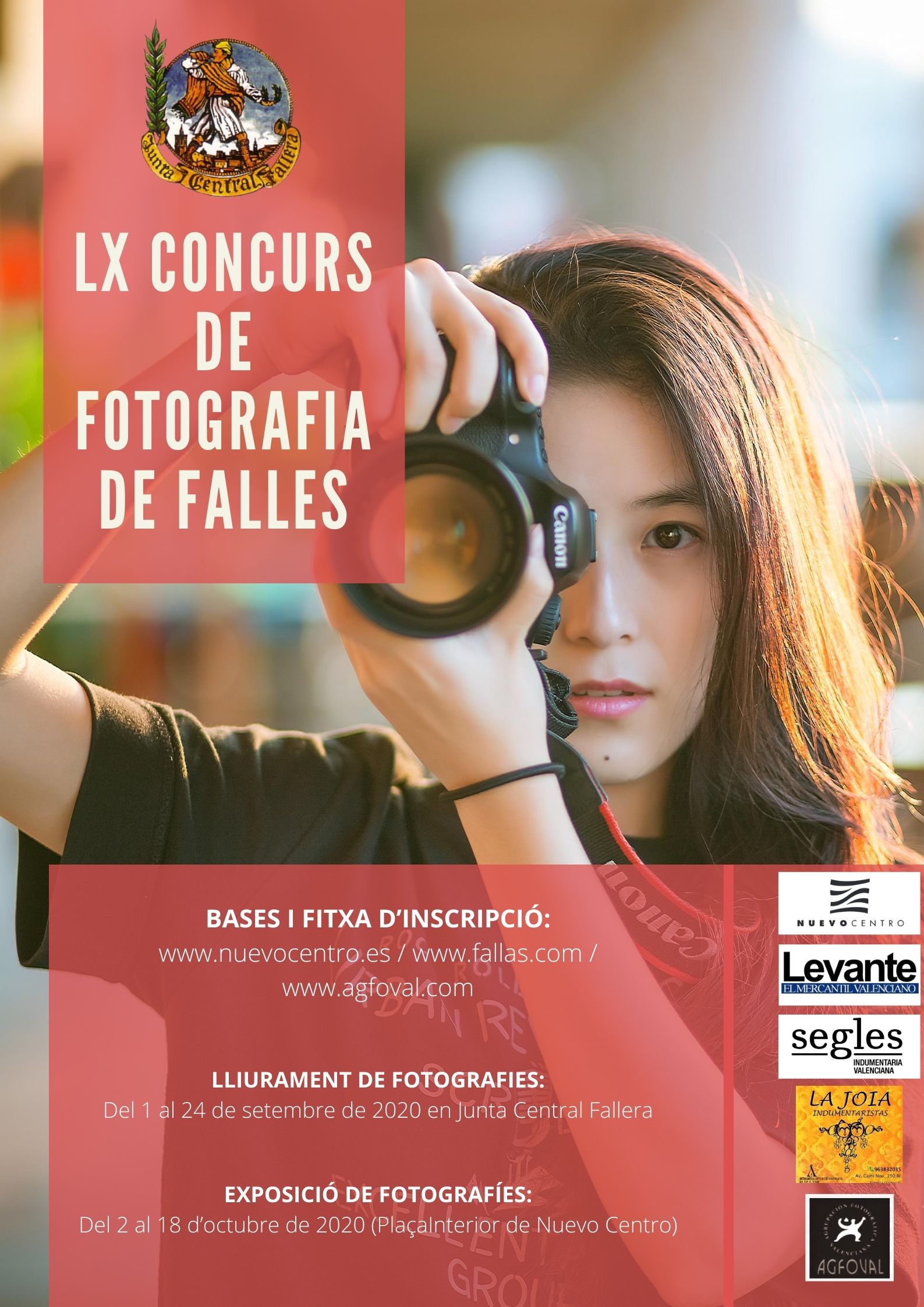 Butlletí d’inscripció LX Concurs de Fotografia de Junta Central Fallera