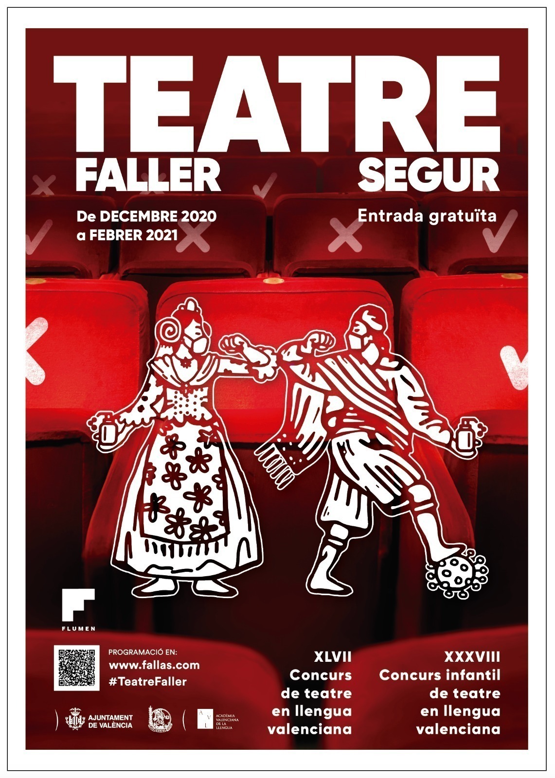 Calendario actuaciones concurso de Teatre Faller 2020-2021 de Junta Central Fallera