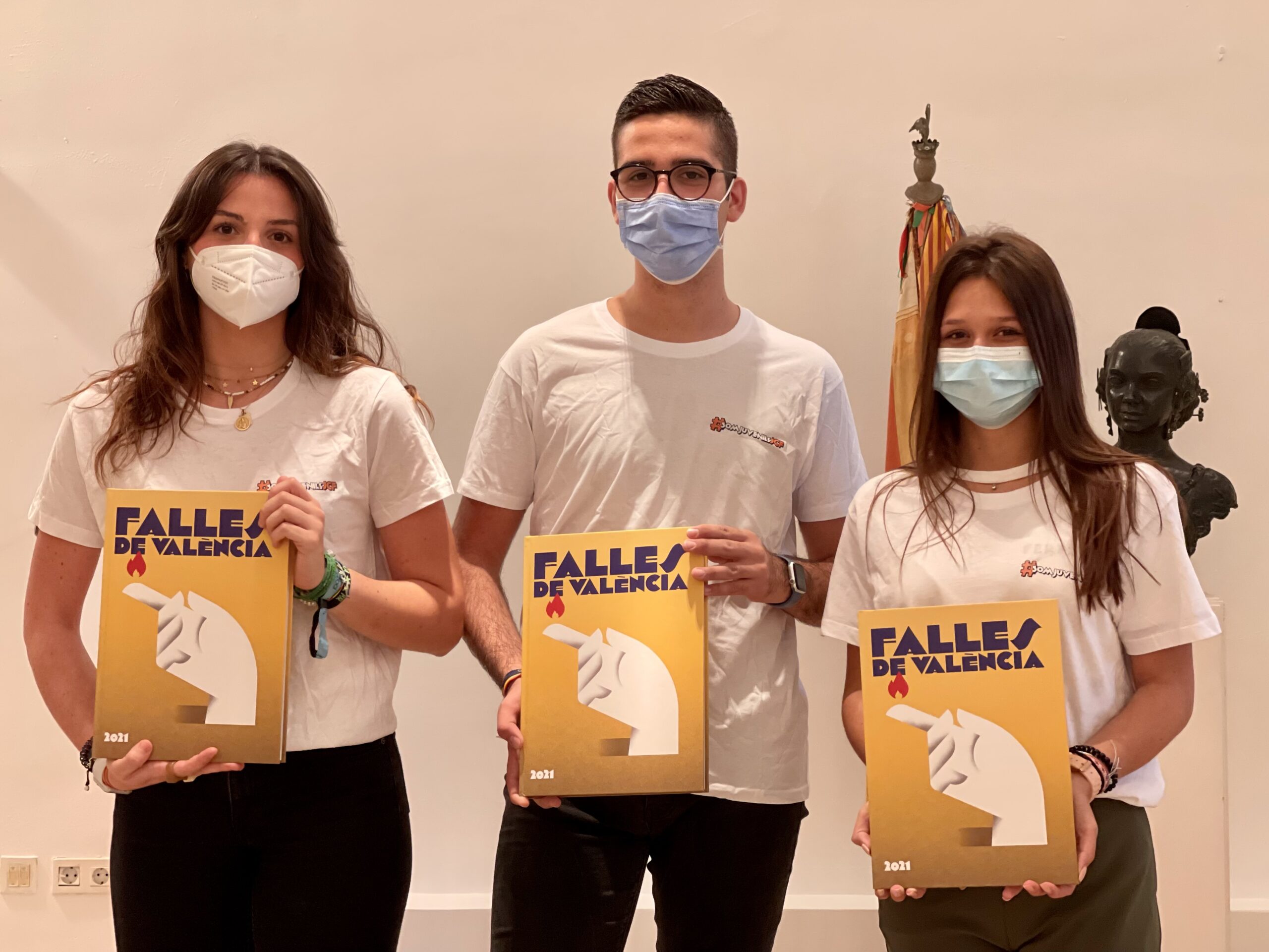 Ainara Pérez, Víctor Martínez y Lucía Server, el equipo de Influencers Fallers de Junta Central Fallera para el ejercicio 2021-2022