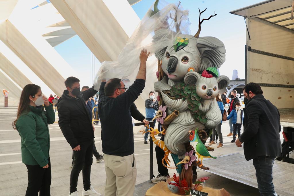 Els ninots ja descansen en el Museu de les Ciències, preparats per a l’Exposició del Ninot 2022