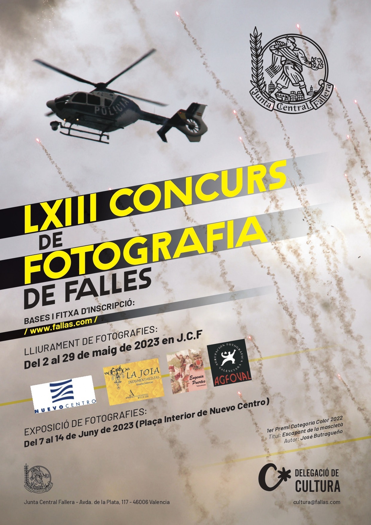 Bases LXIII concurso de fotografía de Junta Central Fallera 2023-2024