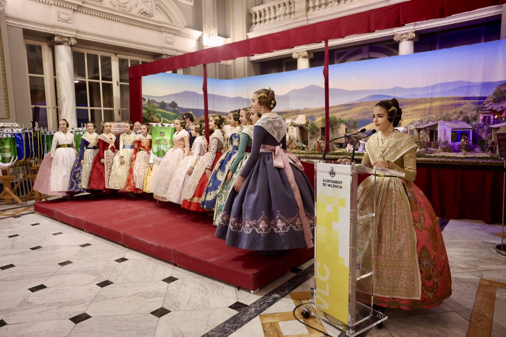 Los premios de belenes se entregan en el Salón de Cristal del Ayuntamiento de Valencia