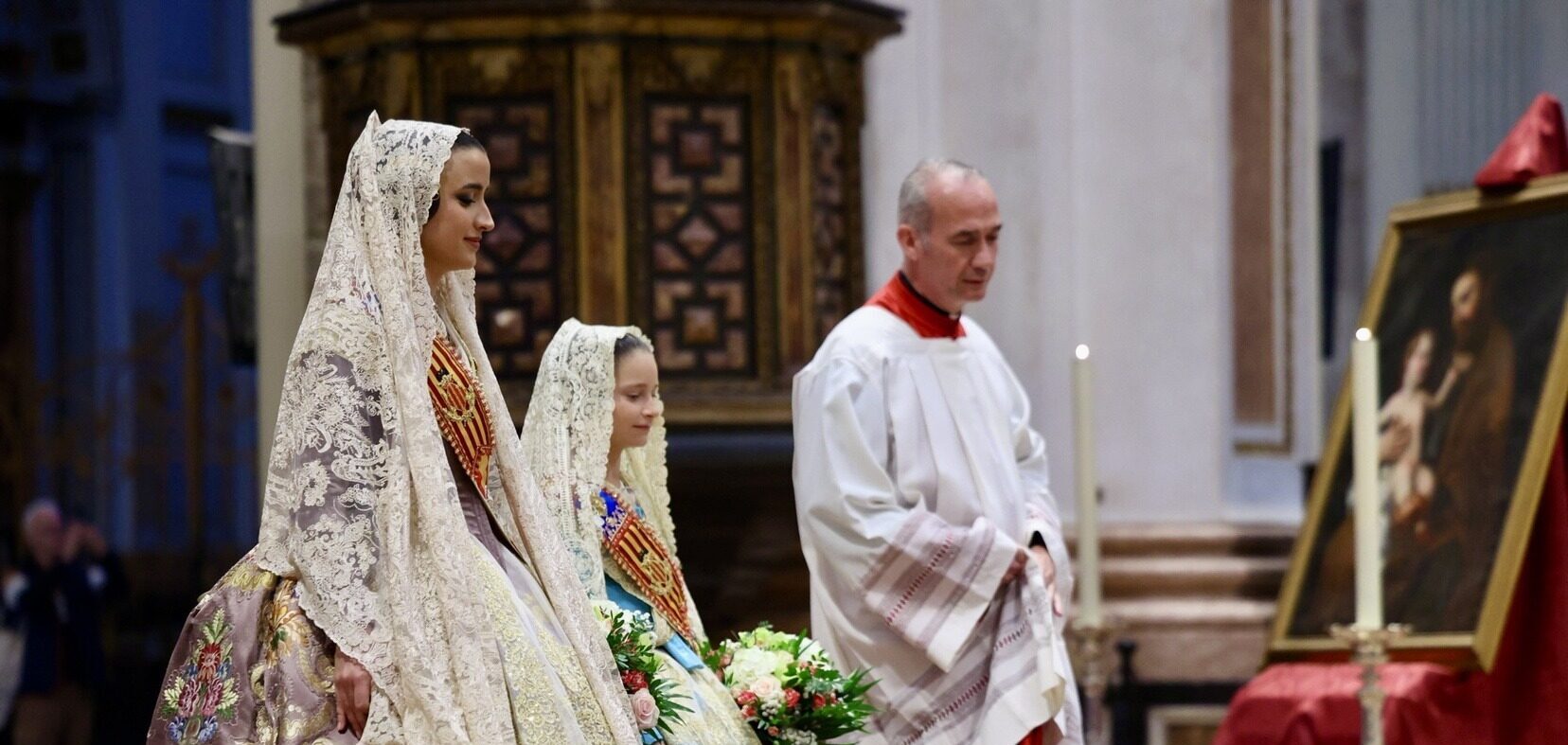 Les FFMMV i les seues Corts d’Honor participen en la missa a Sant Josep