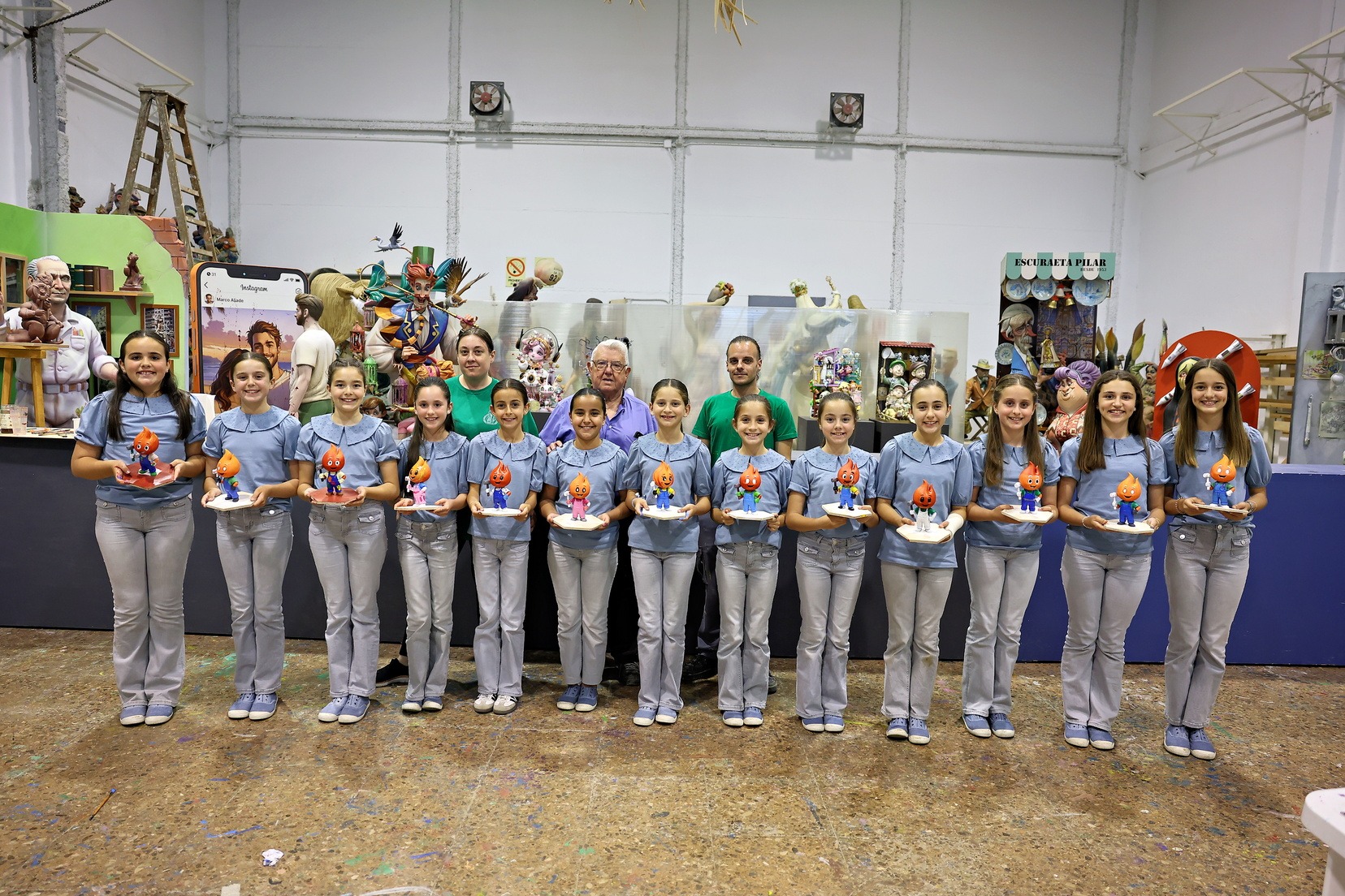 Jornada creativa en la Ciudad del Artista Fallero para Marta y su CH