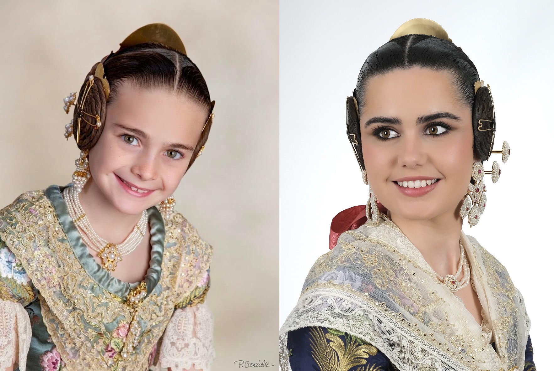 Ja tenim Falleres Majors de València: Julia Vizcayno Orero i Beatriz Blanco Tamarit